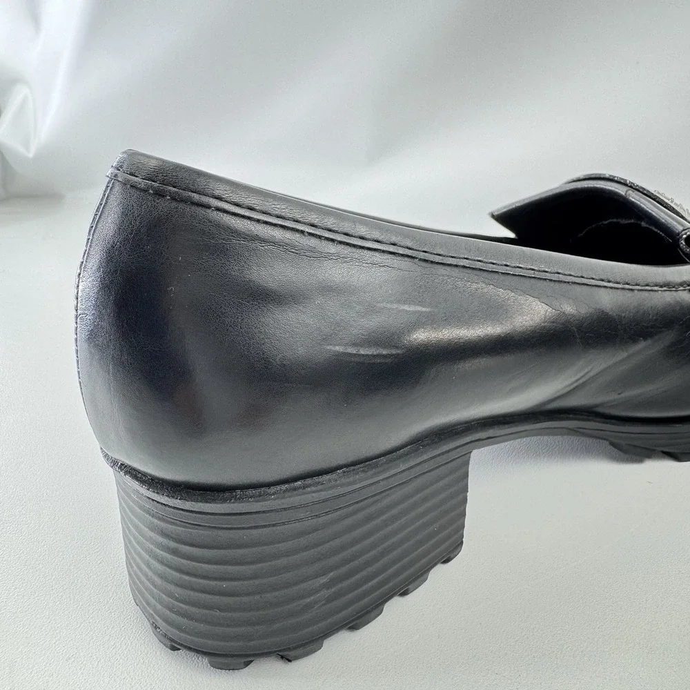 Vintage Y2K Unionbay Queen Crown Chunky Mary Jane Heels Platform Retro Shoes 10